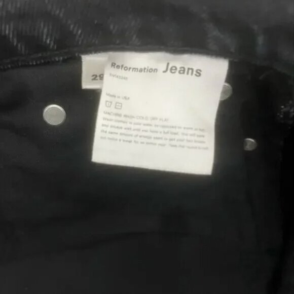 Reformation 💋 Julia High Jeans \\ Size 29 // Black - Picture 4 of 8
